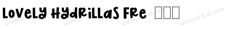 Lovely Hydrillas Fre字体转换